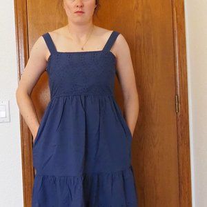 Navy Linen Dress